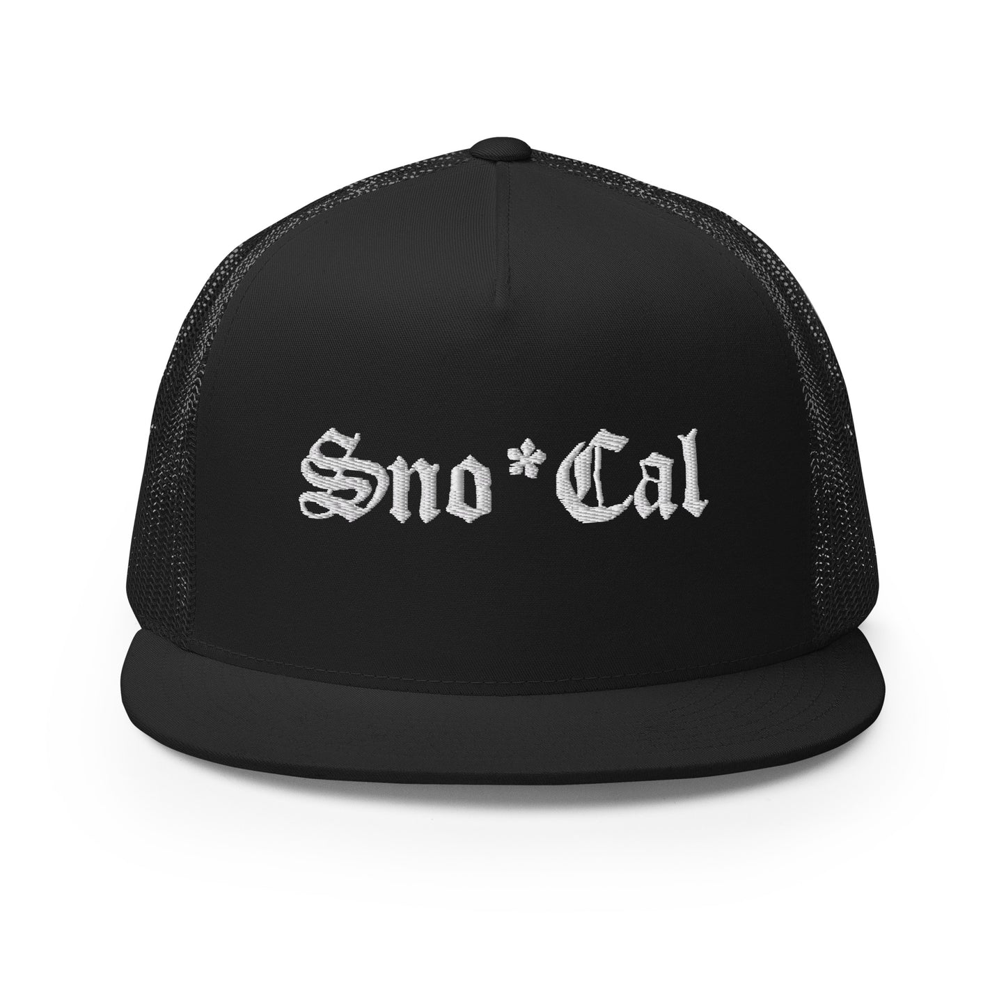 Sno*Cal Trucker Hat with Old English lettering