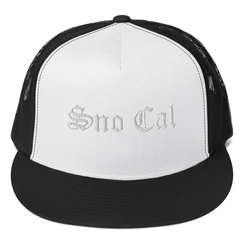 Sno Cal Old English Trucker Cap