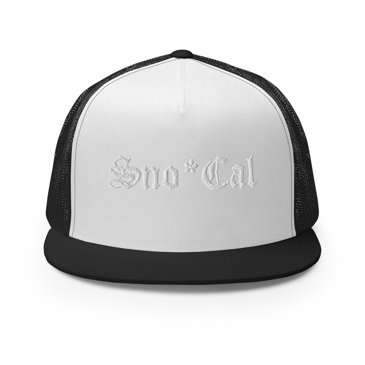 Sno*Cal Trucker Hat with Old English lettering