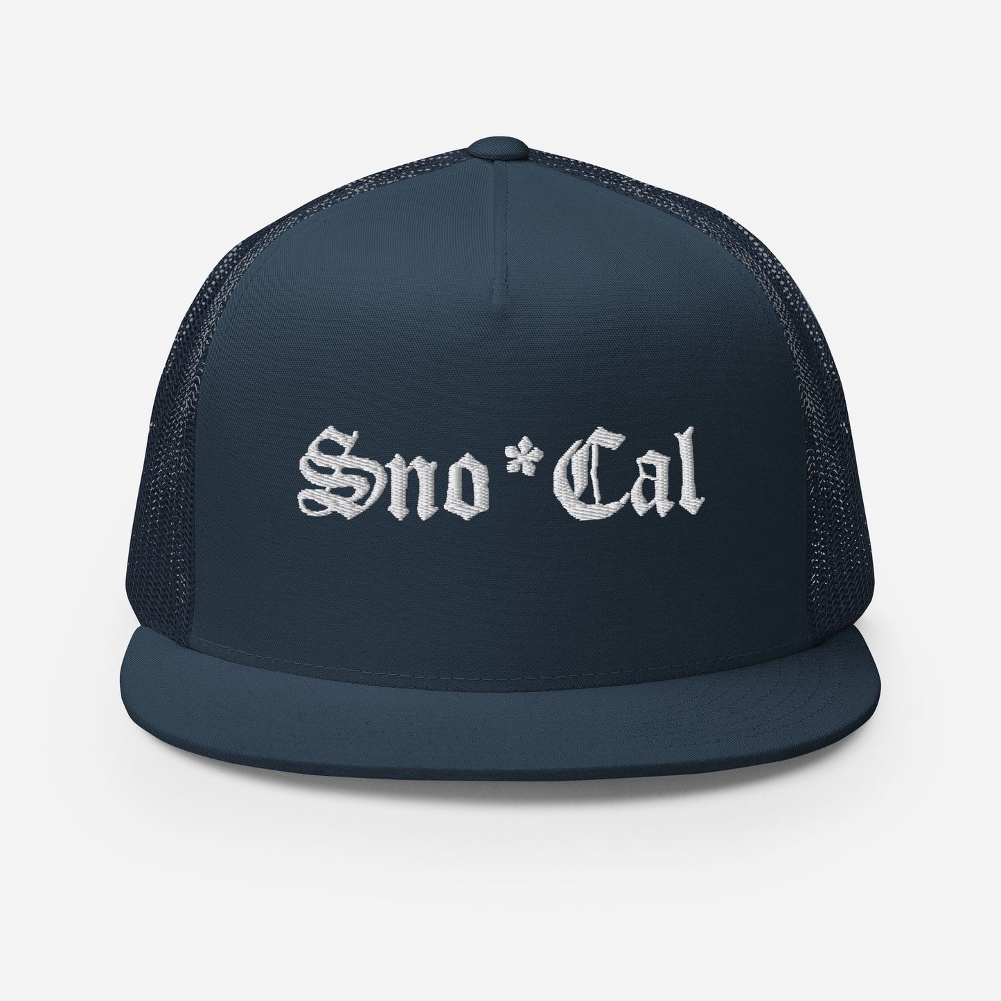 Sno*Cal Trucker Hat with Old English lettering
