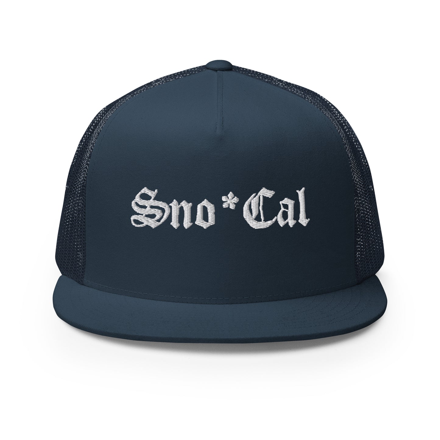 Sno*Cal Trucker Hat with Old English lettering