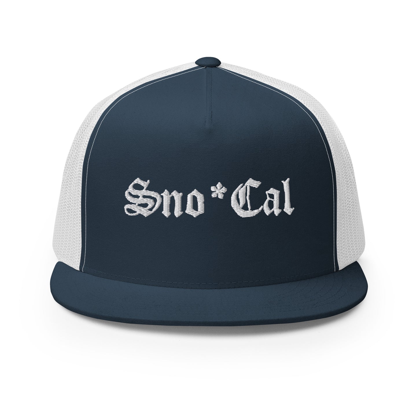 Sno*Cal Trucker Hat with Old English lettering