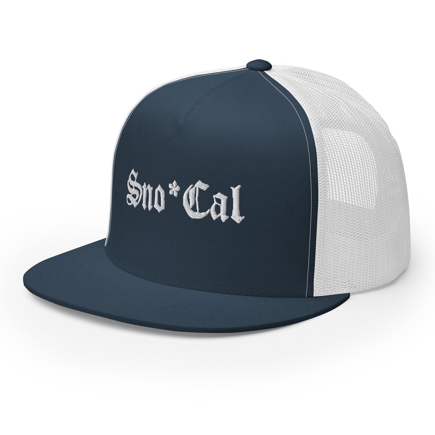Sno*Cal Trucker Hat with Old English lettering