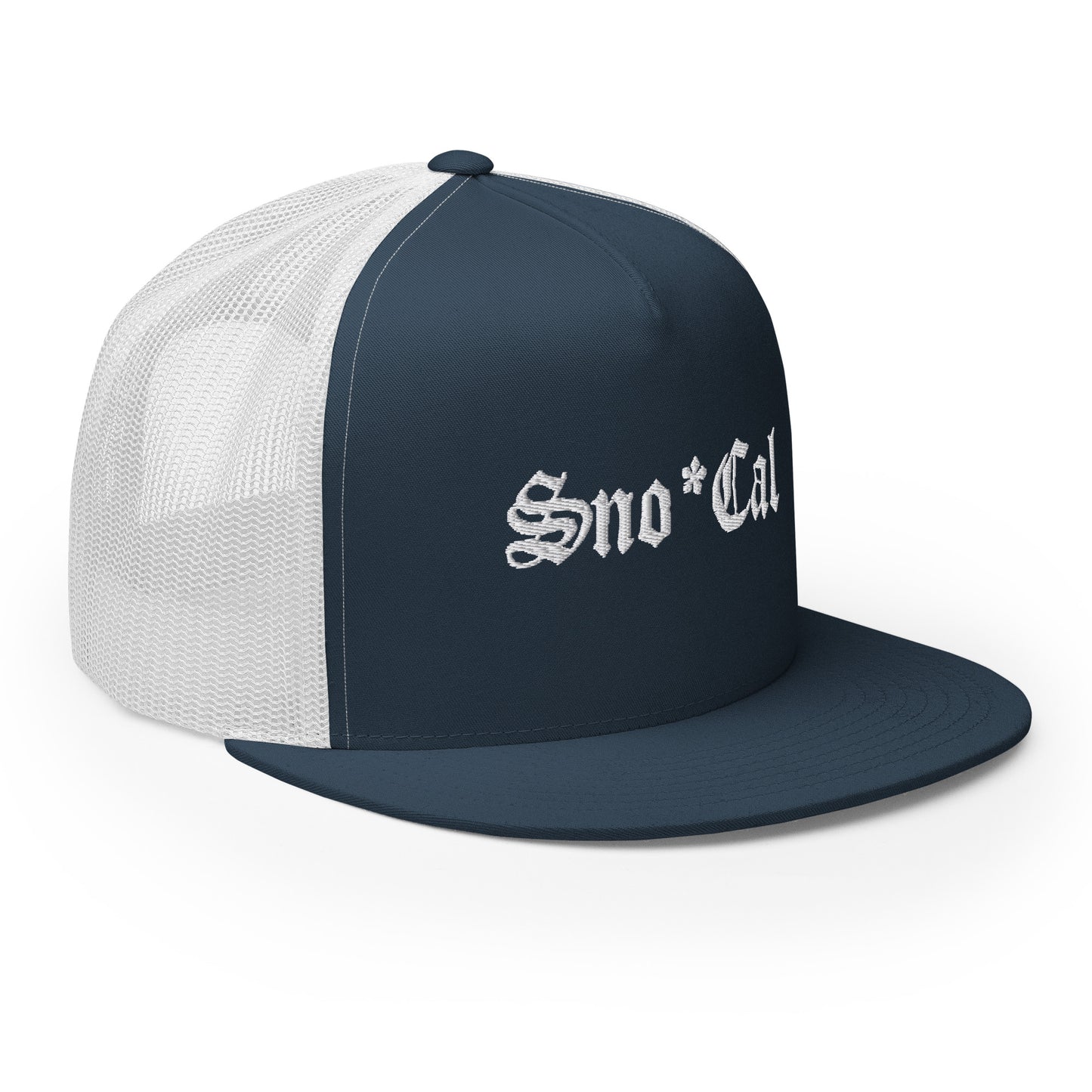 Sno*Cal Trucker Hat with Old English lettering