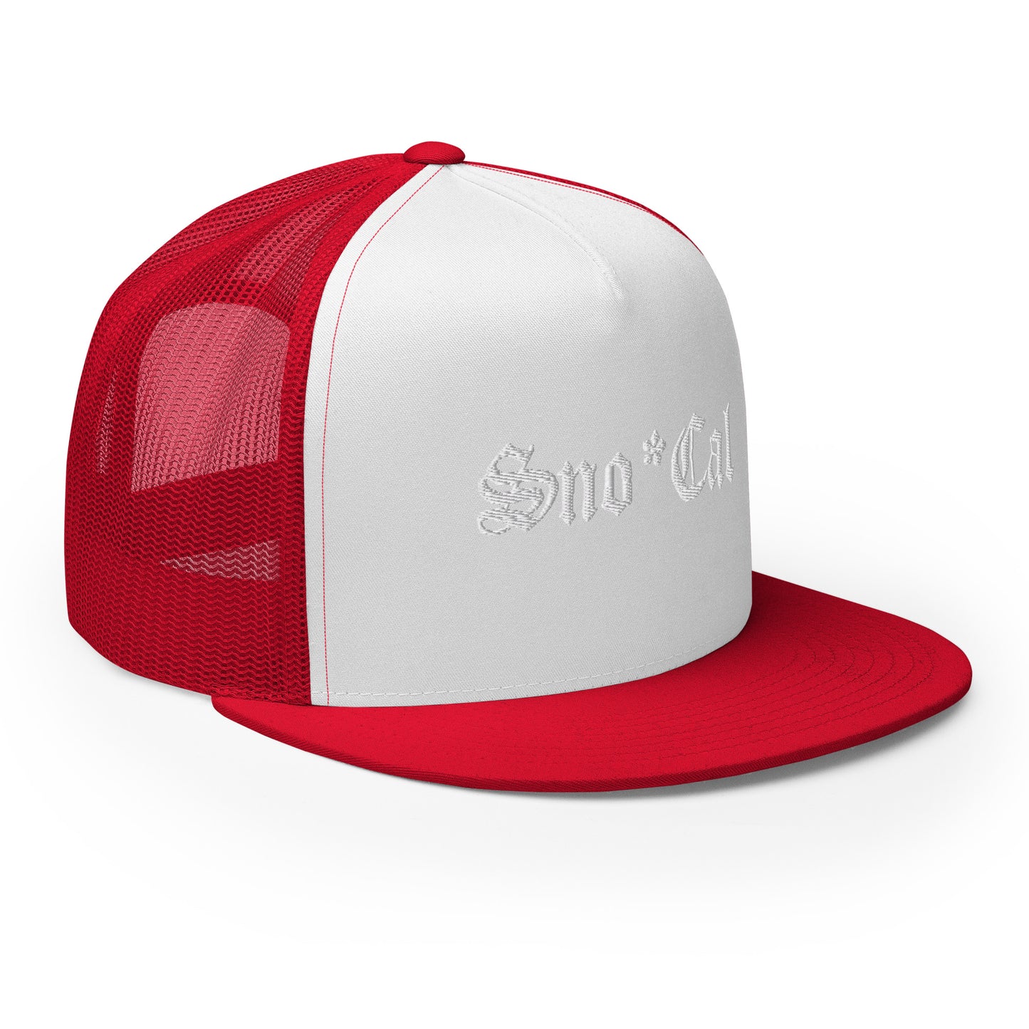 Sno*Cal Trucker Hat with Old English lettering