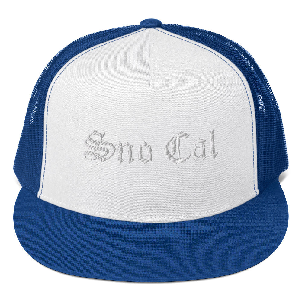 Sno Cal Old English Trucker Cap