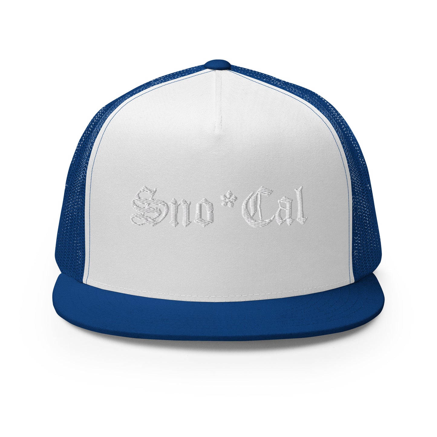 Sno*Cal Trucker Hat with Old English lettering