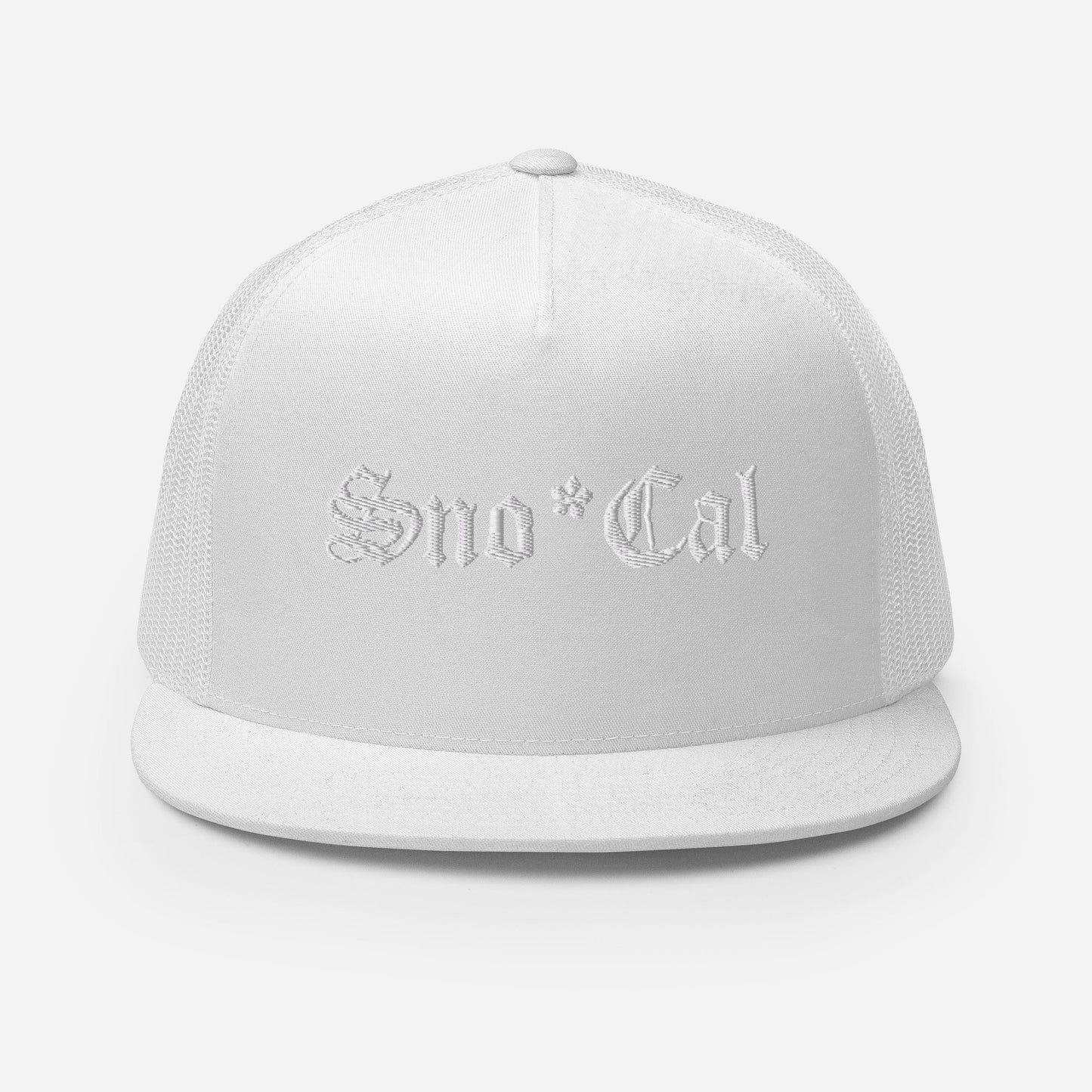Sno*Cal Trucker Hat with Old English lettering