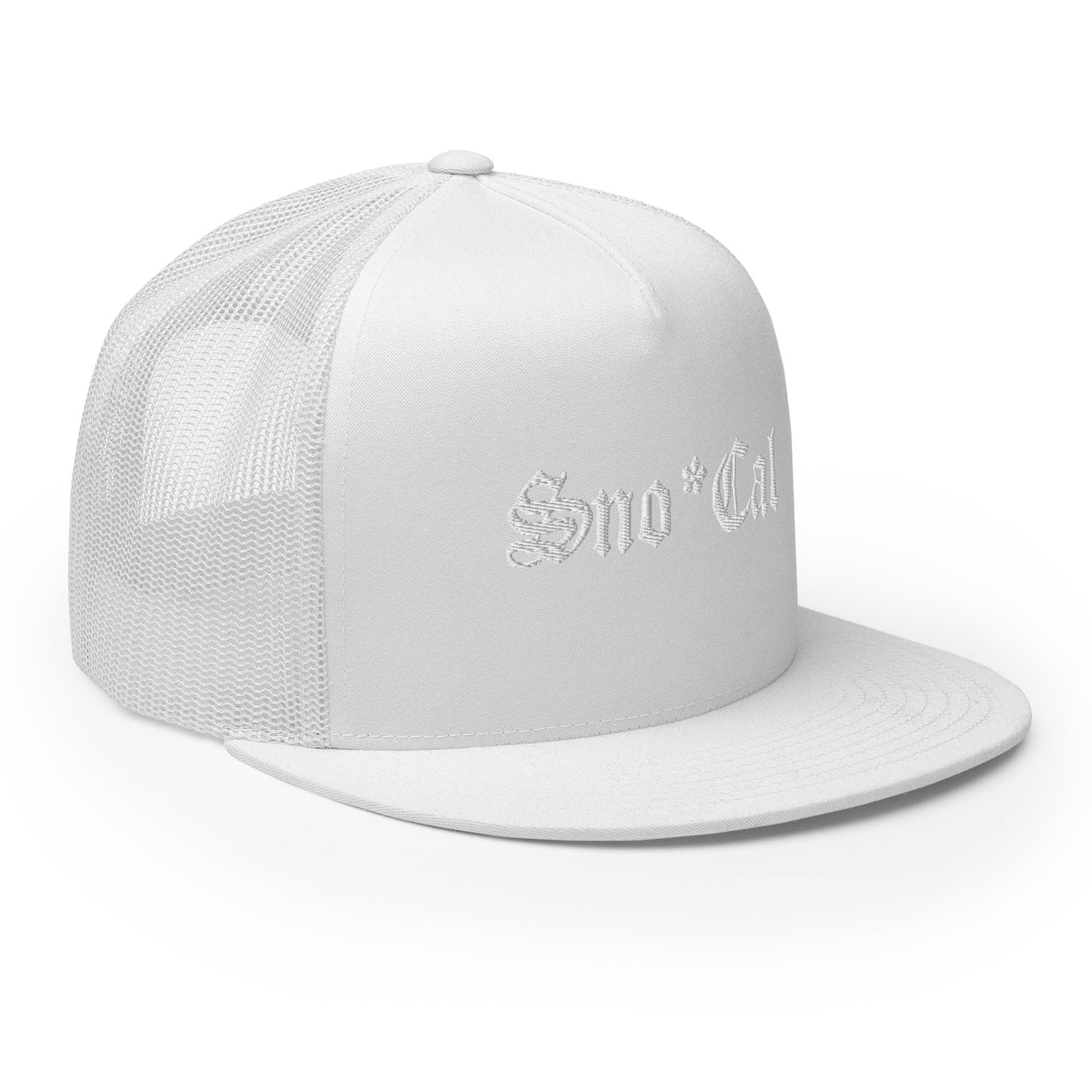 Sno*Cal Trucker Hat with Old English lettering