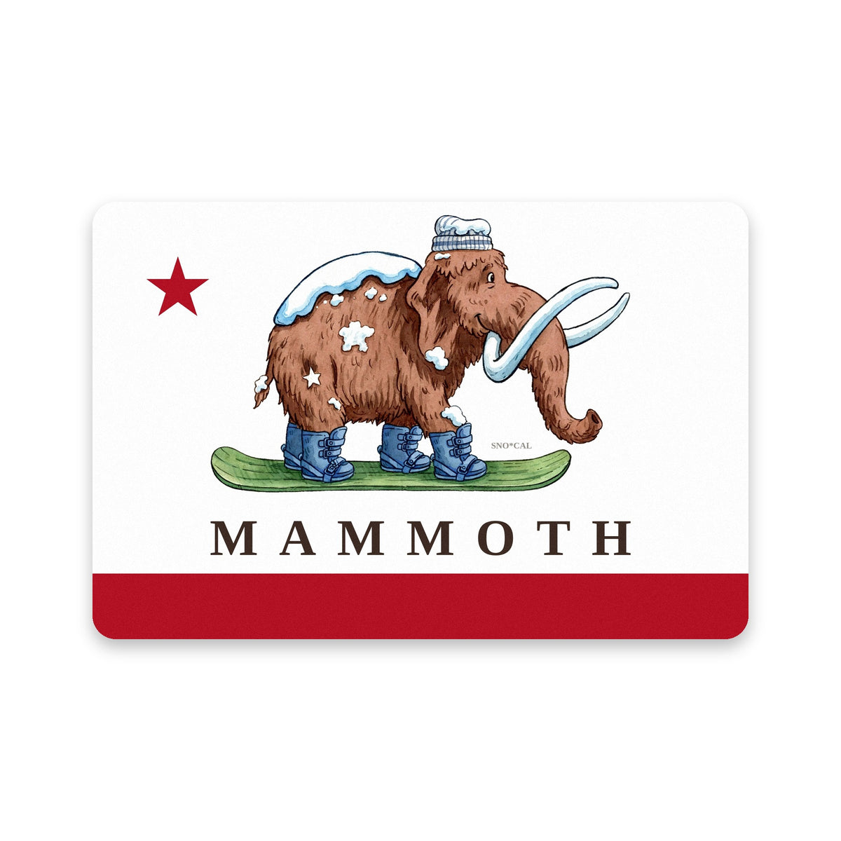 Mammoth sherpa blanket with California flag design, flat view