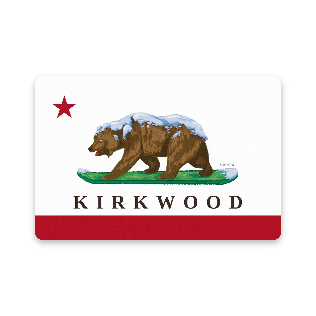 Kirkwood sherpa blanket with California flag design, flat view