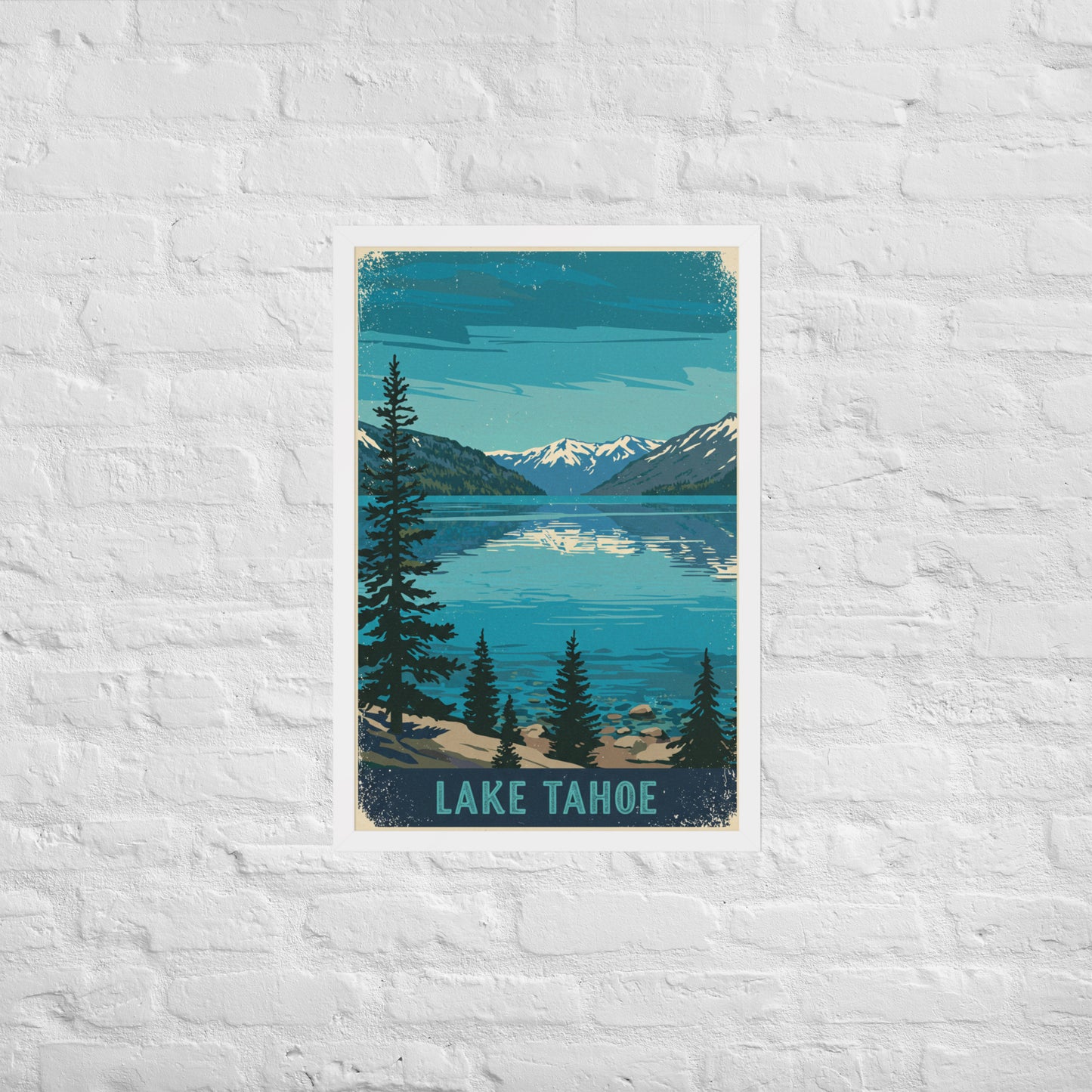 Lake Tahoe Vintage Art