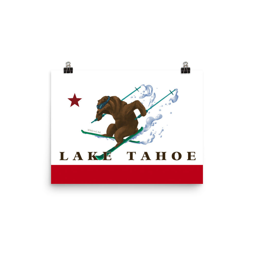 Lake Tahoe Ski Poster