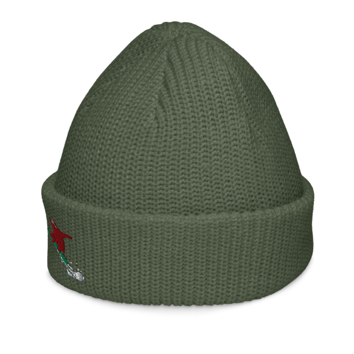 Green CA Bear Beanie