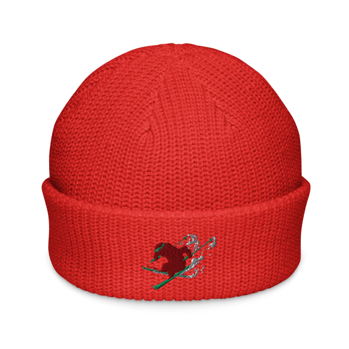 Red ski beanie