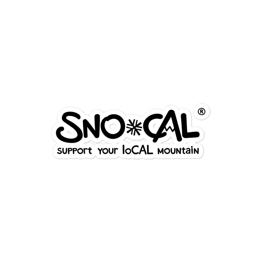 Support Your LoCAL Mountain Sno*Cal sticker