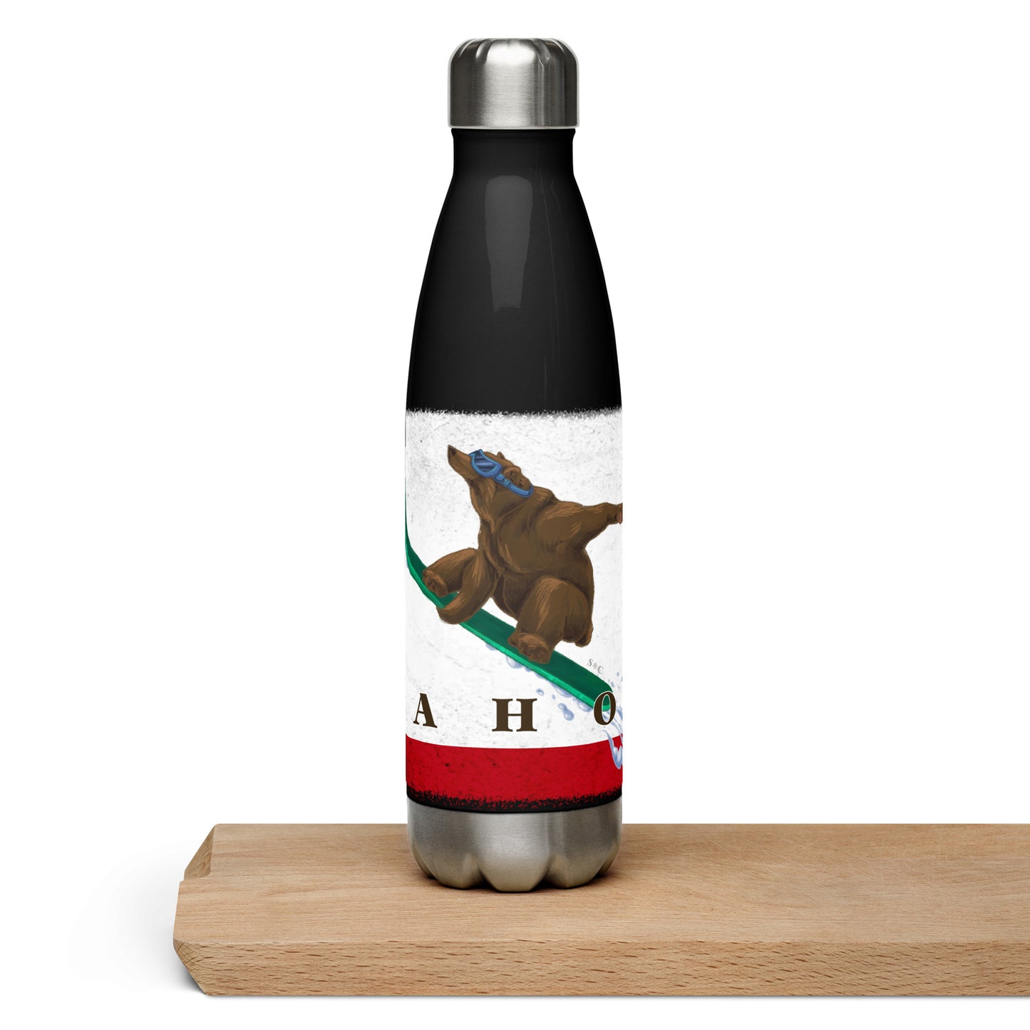 tahoe ca flag water bottle