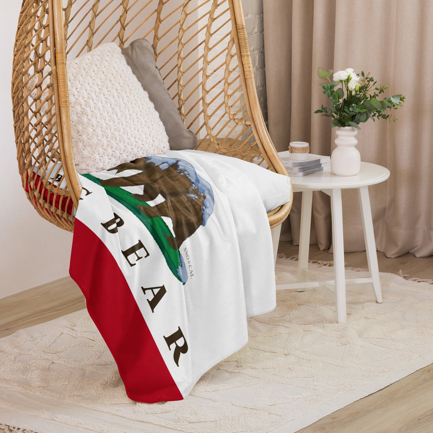 big bear chair blanket