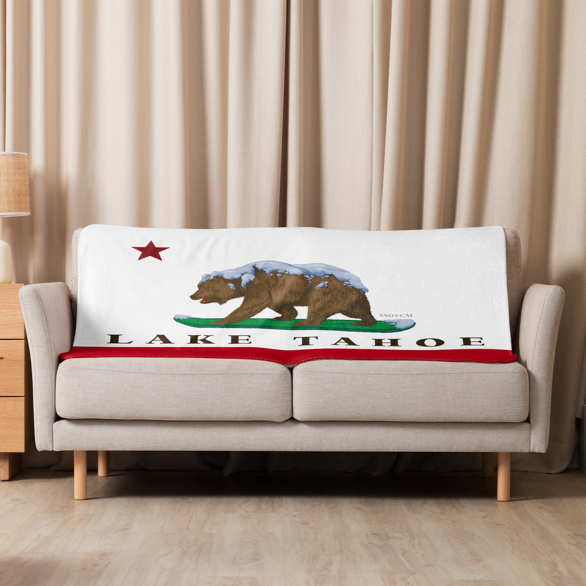 lake tahoe sherpa blanket couch