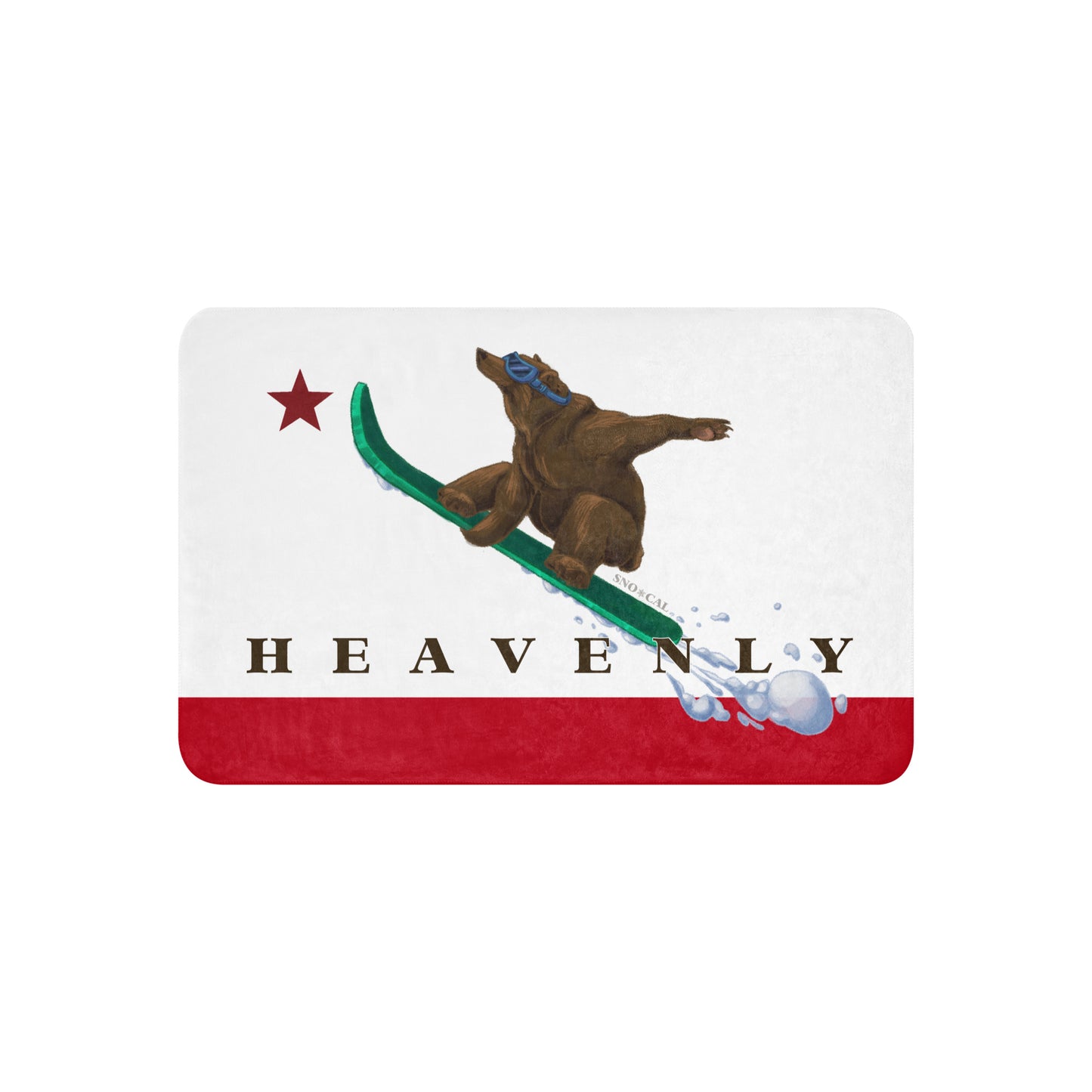 heavenly snowboarding blanket
