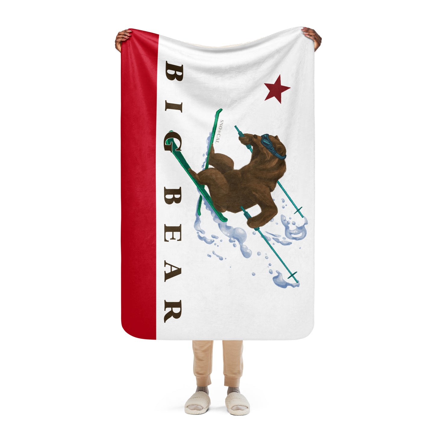 big bear sherpa blanket