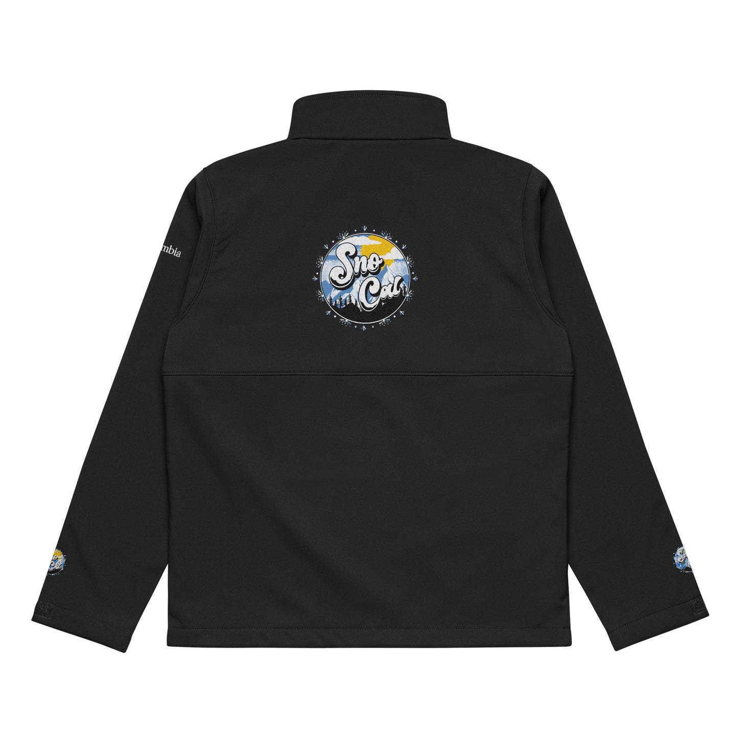 Black Columbia soft shell ski jacket