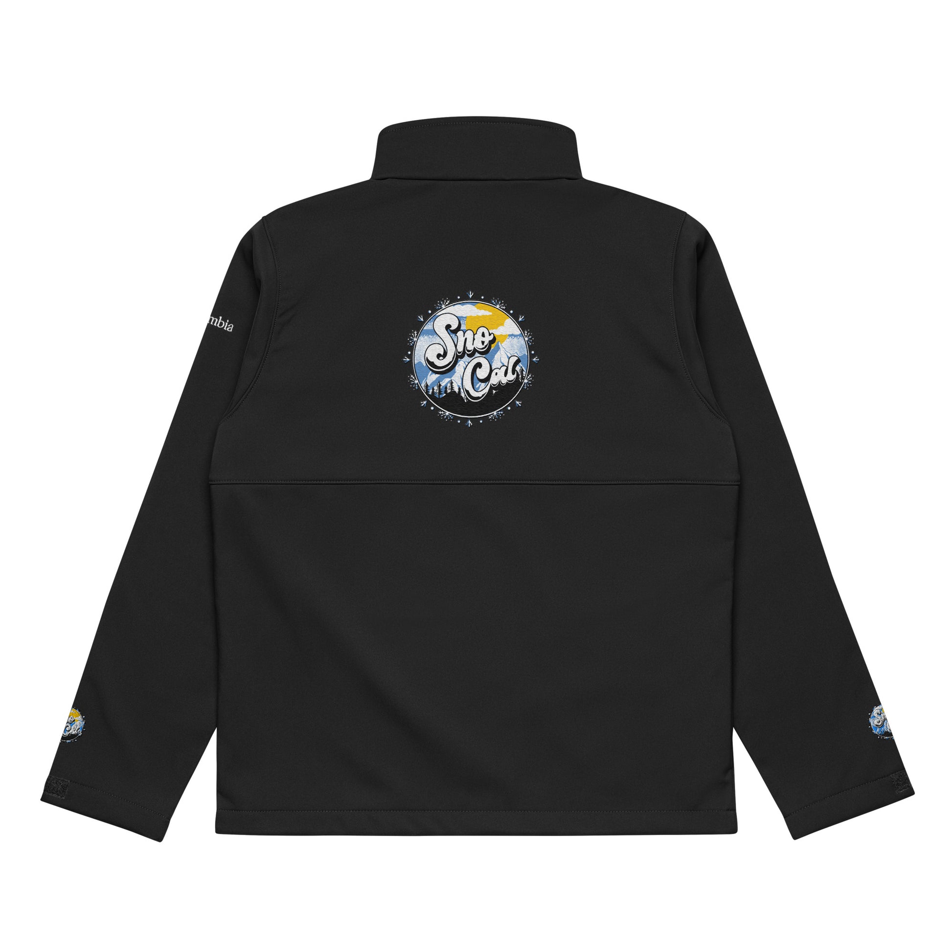 Black Columbia soft shell ski jacket