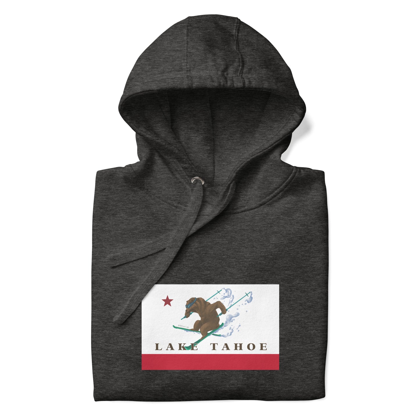 Heather Gray Lake Tahoe Ski Hoodie