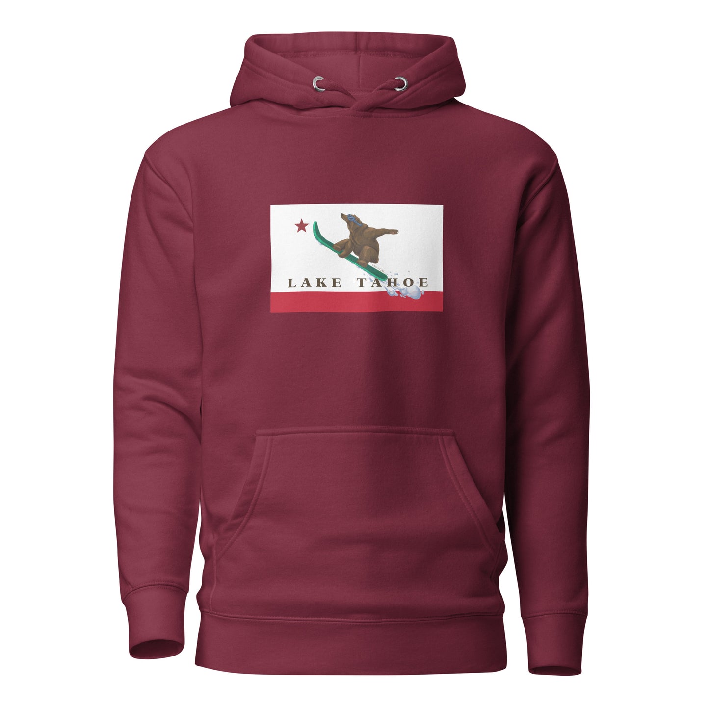 Lake Tahoe Snowboarding Grizzly Hoodie