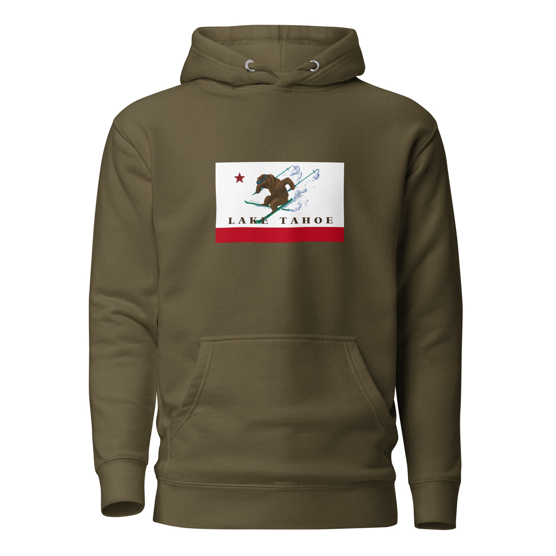 Military Green Lake Tahoe Ski Hoodie