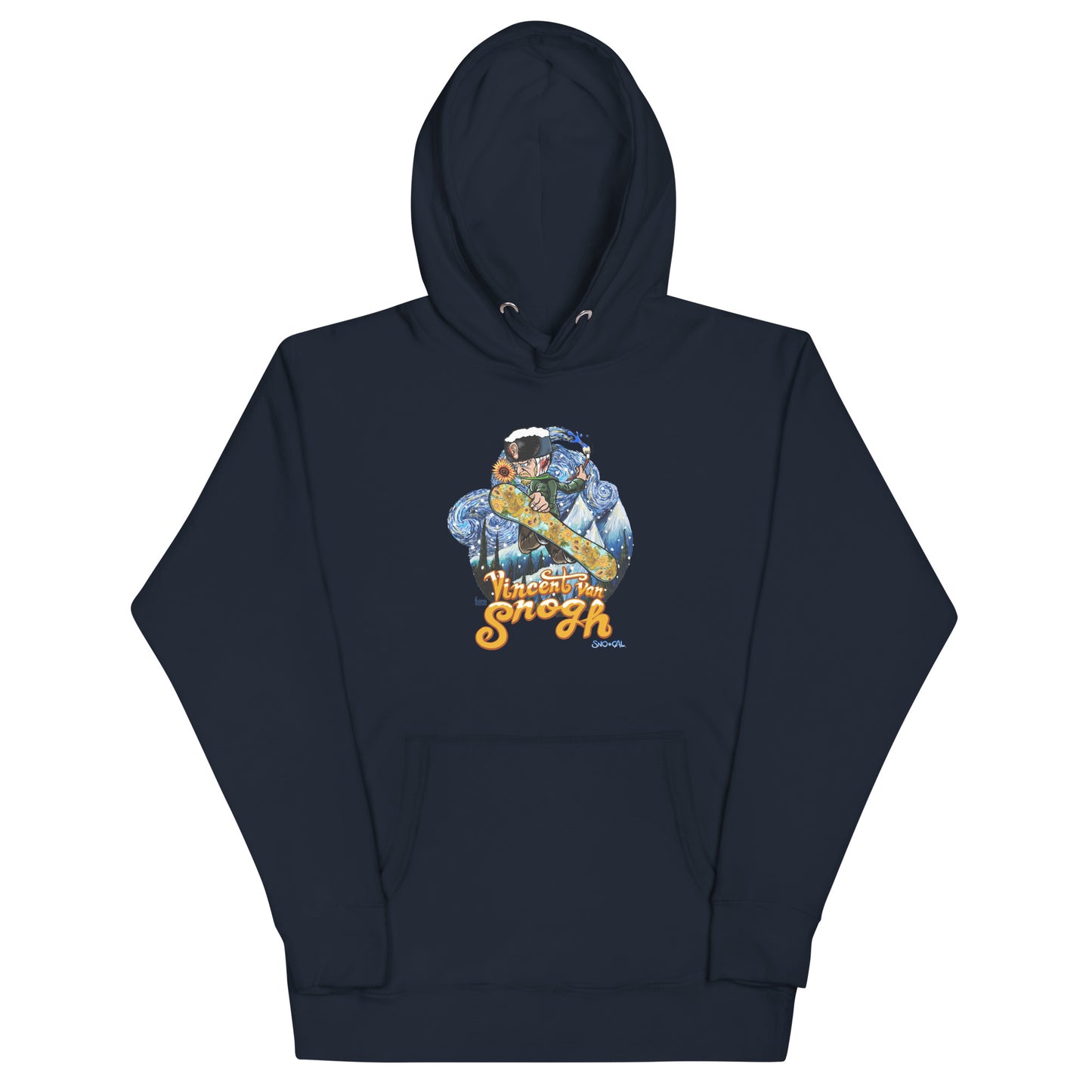 Vincent van Snogh Sunflowers blue hoodie