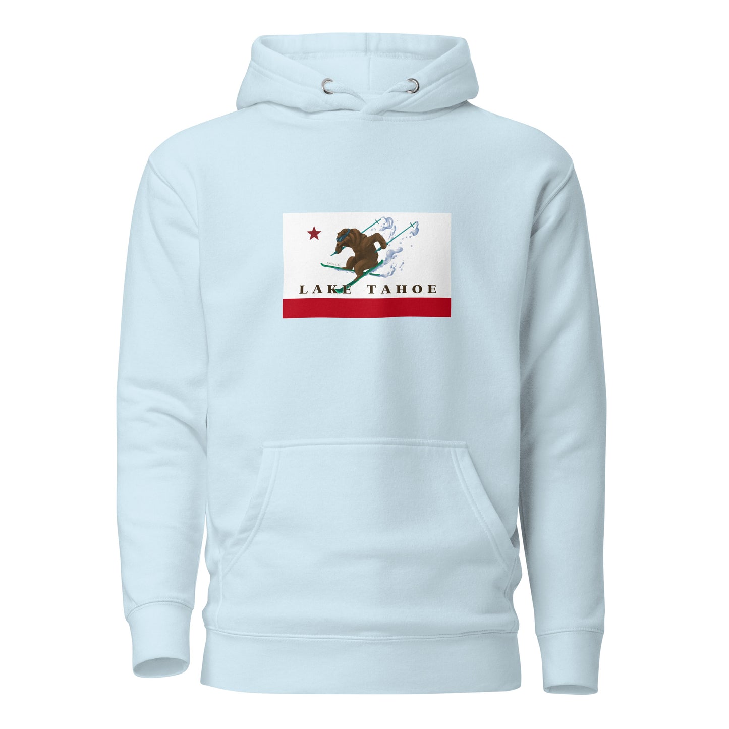 Light Blue Lake Tahoe Ski Hoodie
