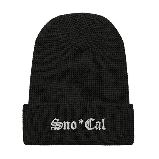 Sno Cal waffle beanie black