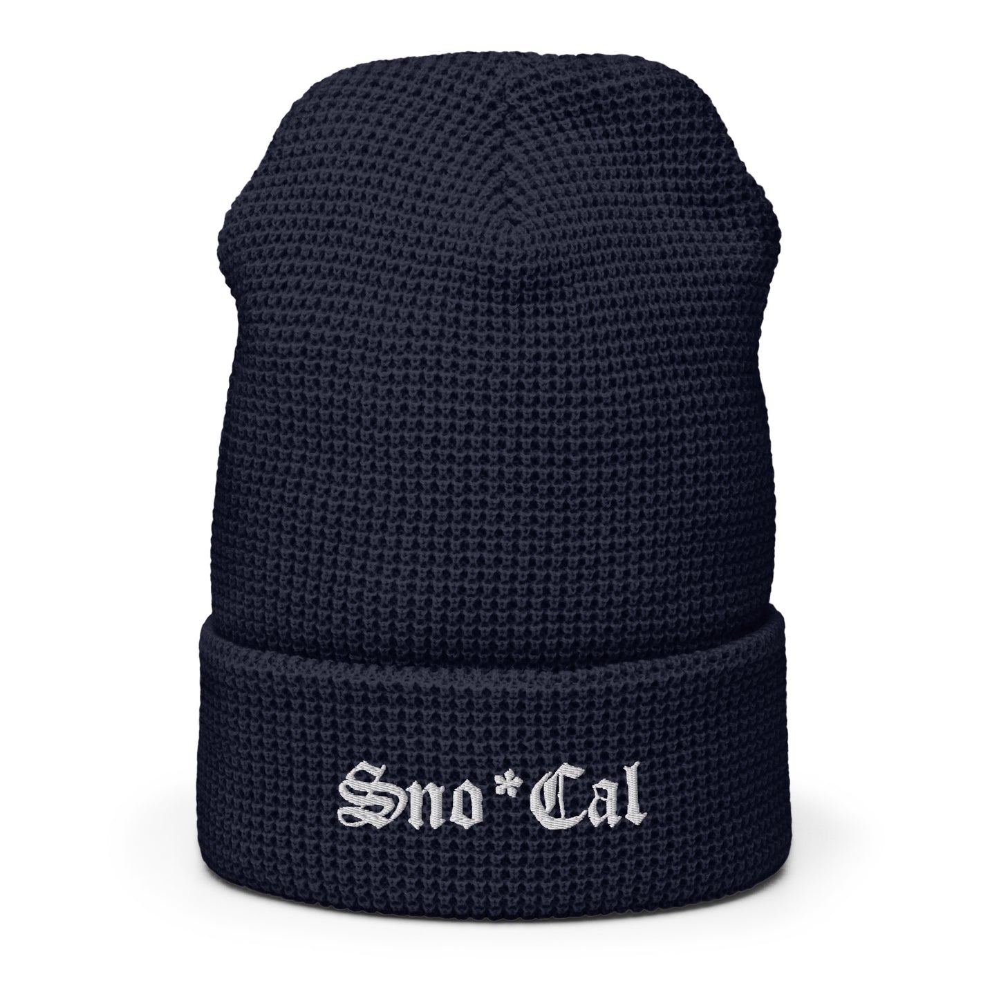 Sno Cal waffle beanie navy
