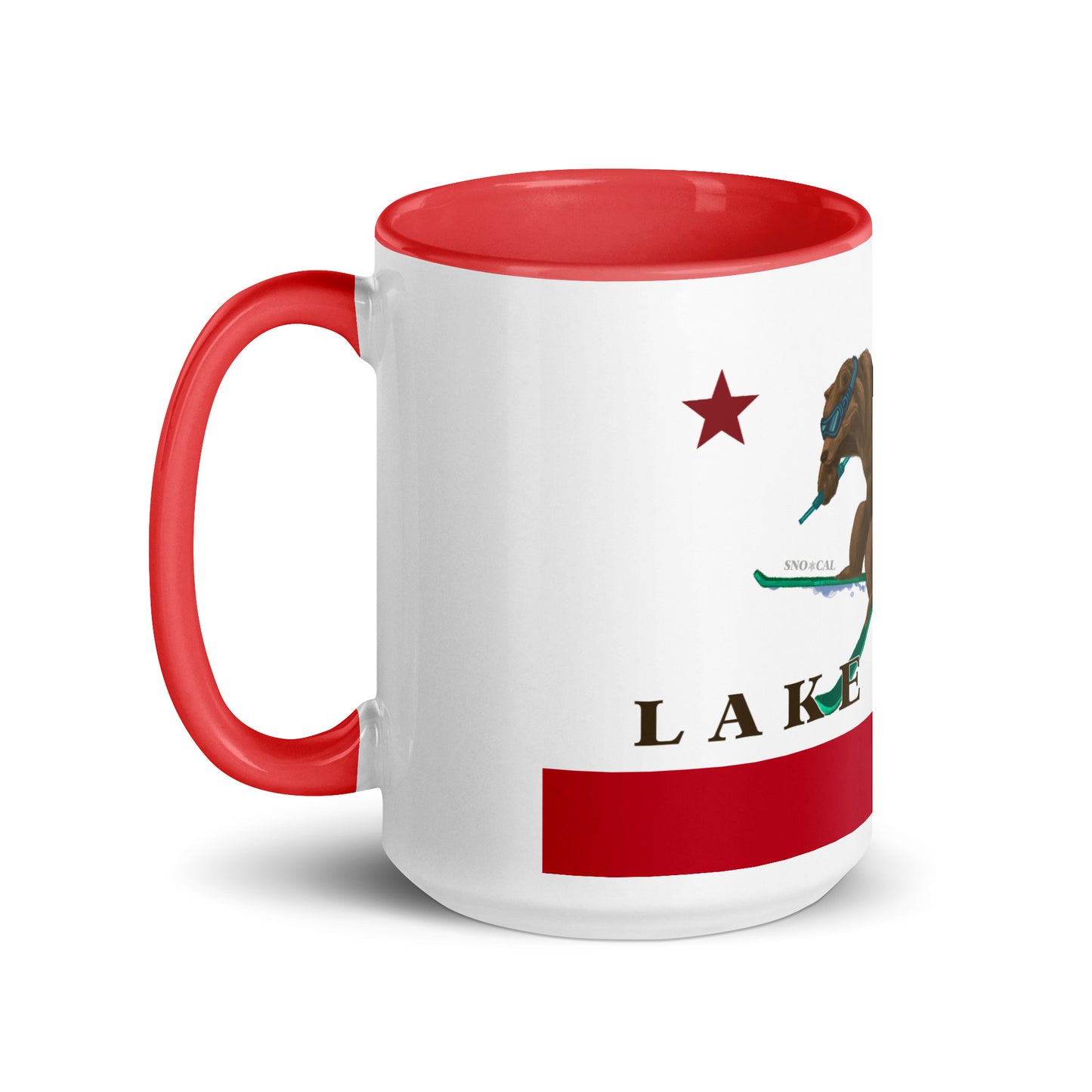 Lake Tahoe Skiing Grizzly Mug