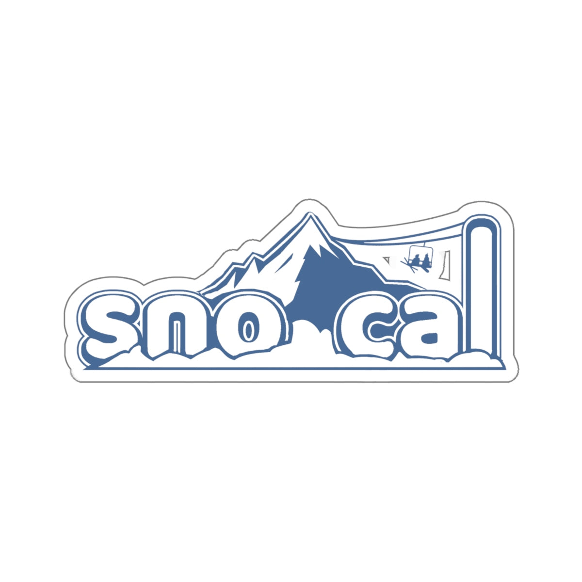 Sno Cal™ Blue Kiss-Cut Stickers - Sno Cal
