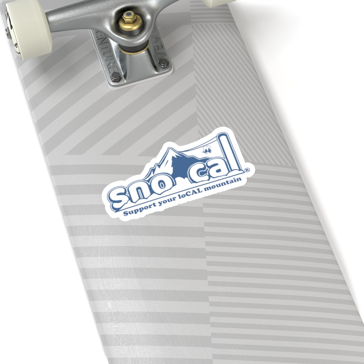 Sno Cal® Blue & White Support your loCAL mountain sticker - Sno Cal