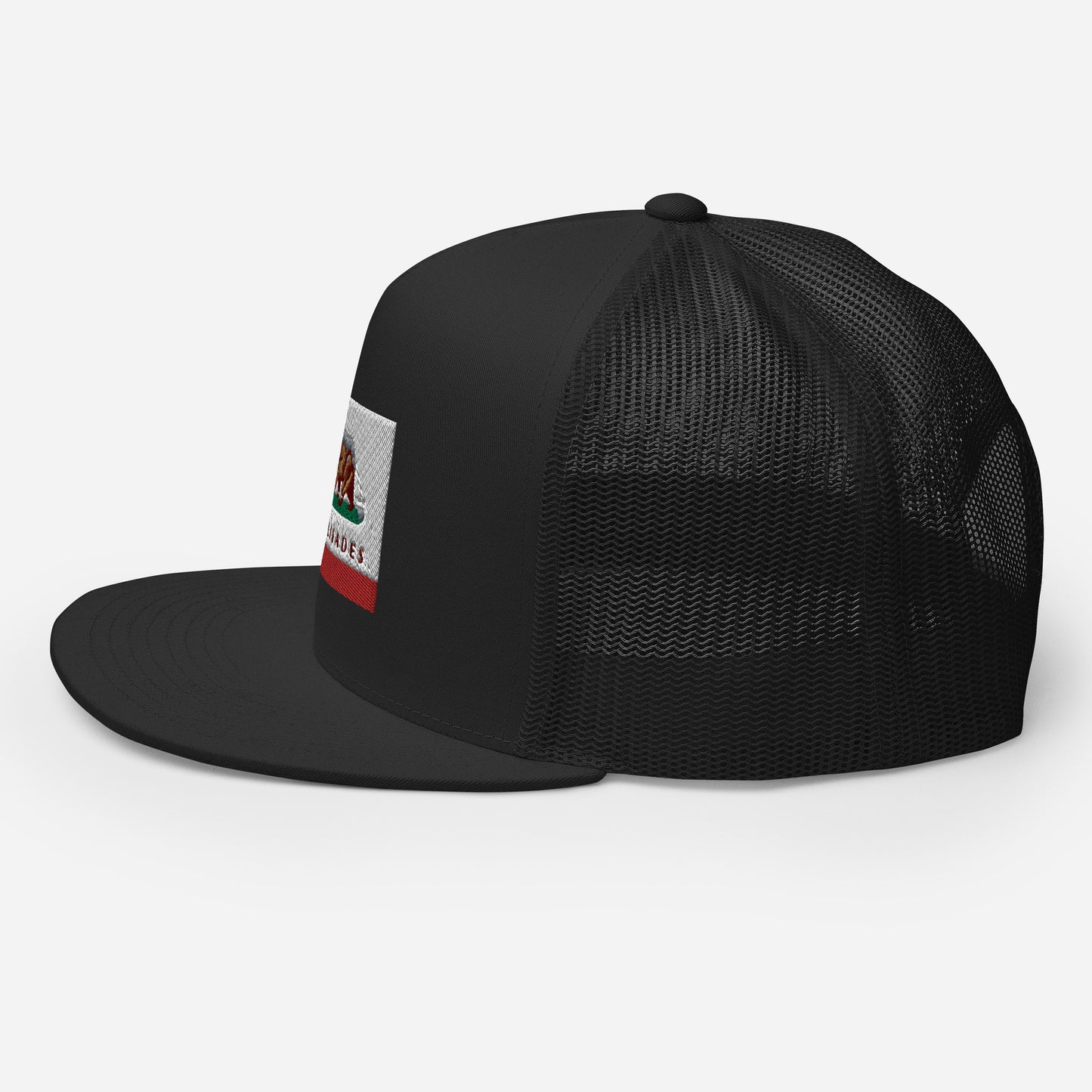 Palisades CA Flag Trucker Cap