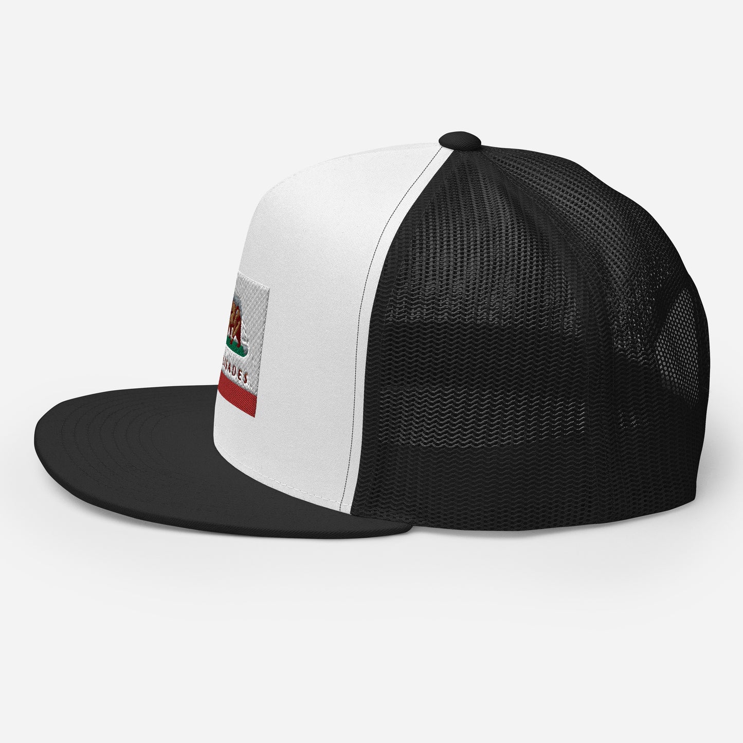 Palisades CA Flag Trucker Cap