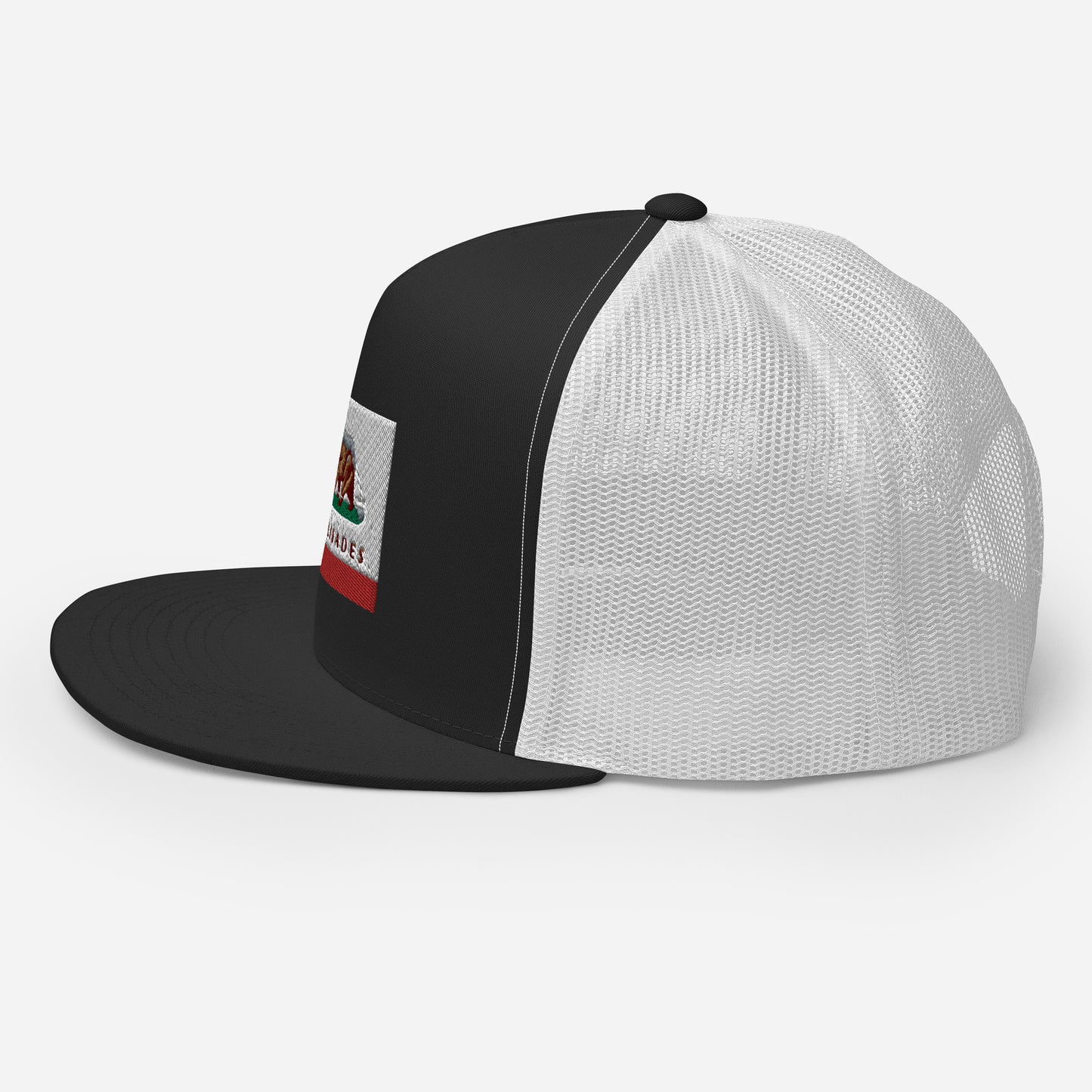 Palisades CA Flag Trucker Cap