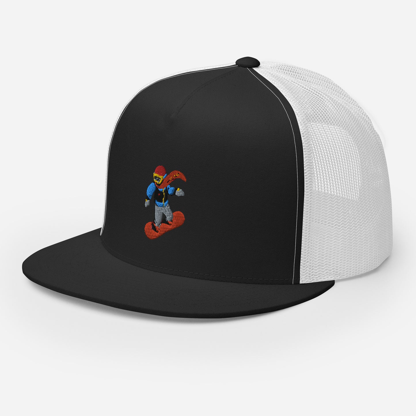 snowboard emoji trucker hat