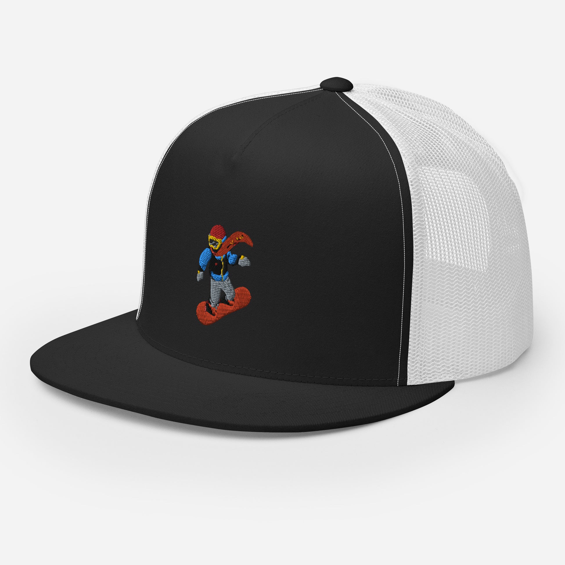 snowboard emoji trucker hat