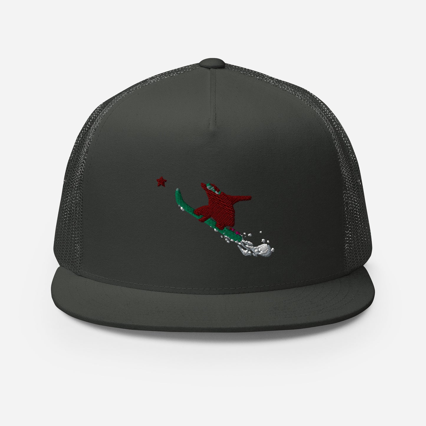 Goldie the Grizzly Boarding Trucker Cap