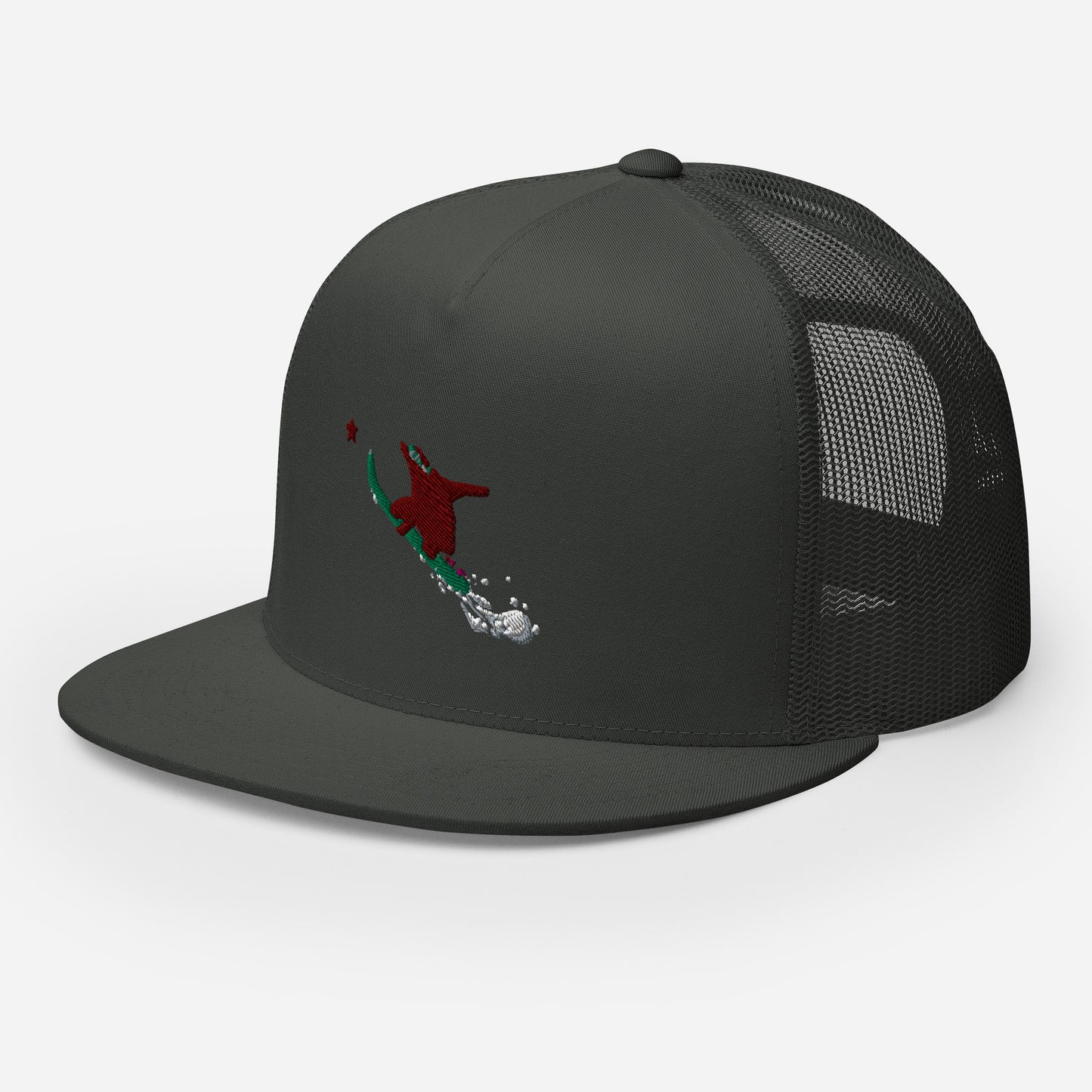 Goldie the Grizzly Boarding Trucker Cap