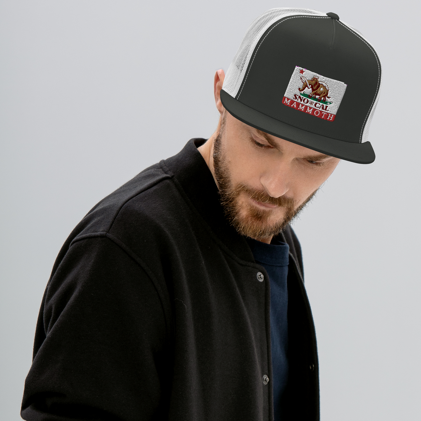 Wally Mammoth CA Flag Trucker Cap