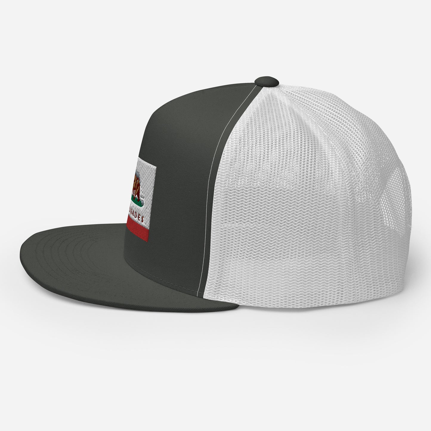Palisades CA Flag Trucker Cap