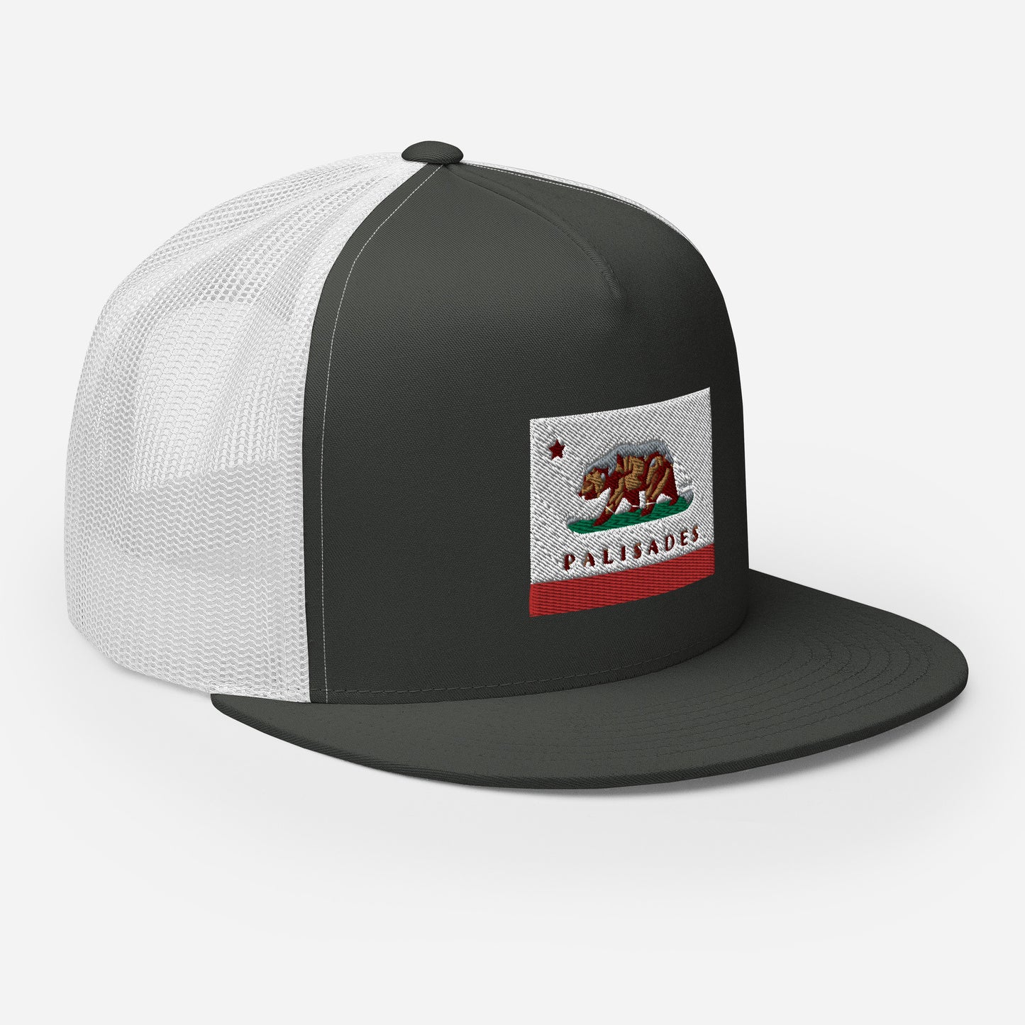 Palisades CA Flag Trucker Cap