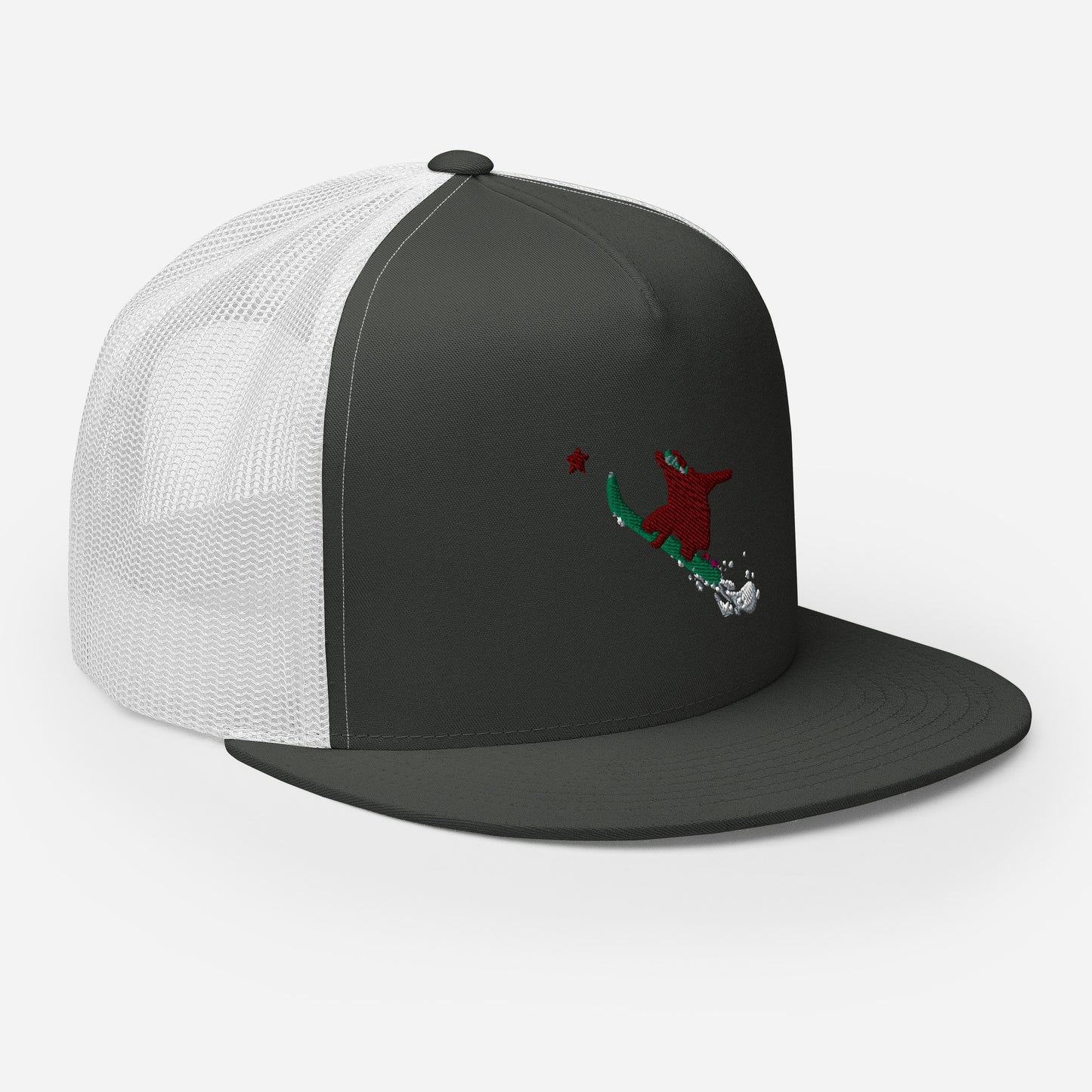 Goldie the Grizzly Boarding Trucker Cap
