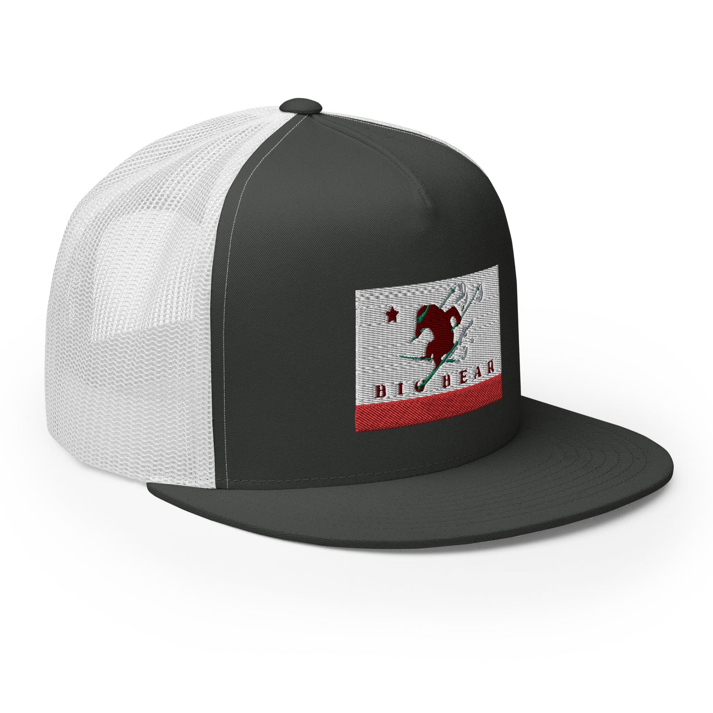 Big Bear Skiing CA Flag Trucker Cap
