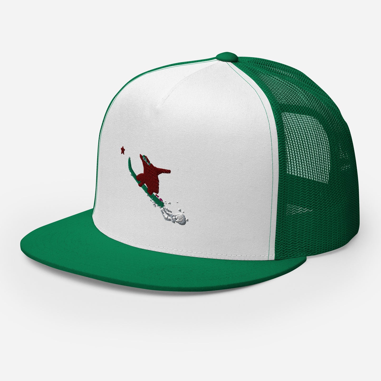 Goldie the Grizzly Boarding Trucker Cap